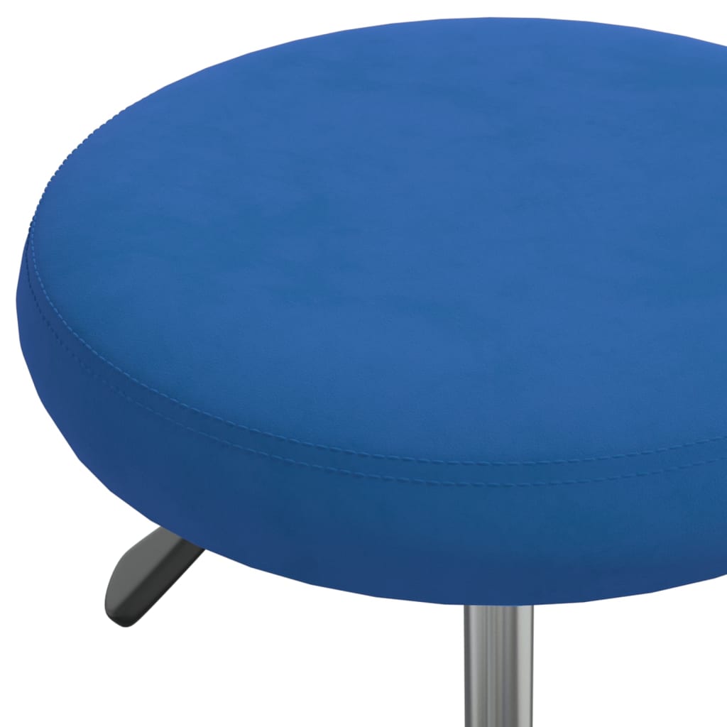Scaun de bucatarie, catifea, albastru, model 3 — imaginea 3