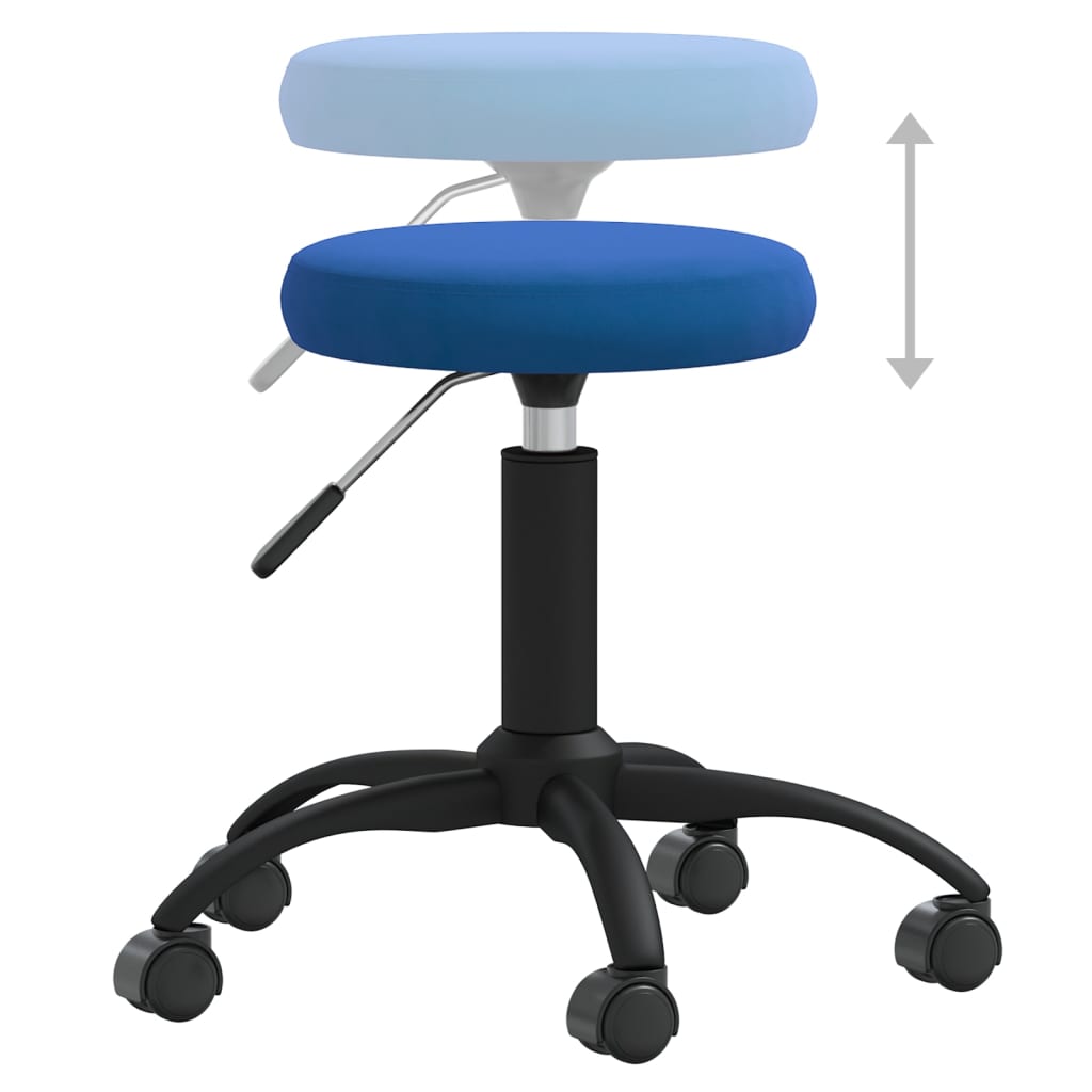 Scaun de bucatarie, catifea, albastru, model 3 — imaginea 5