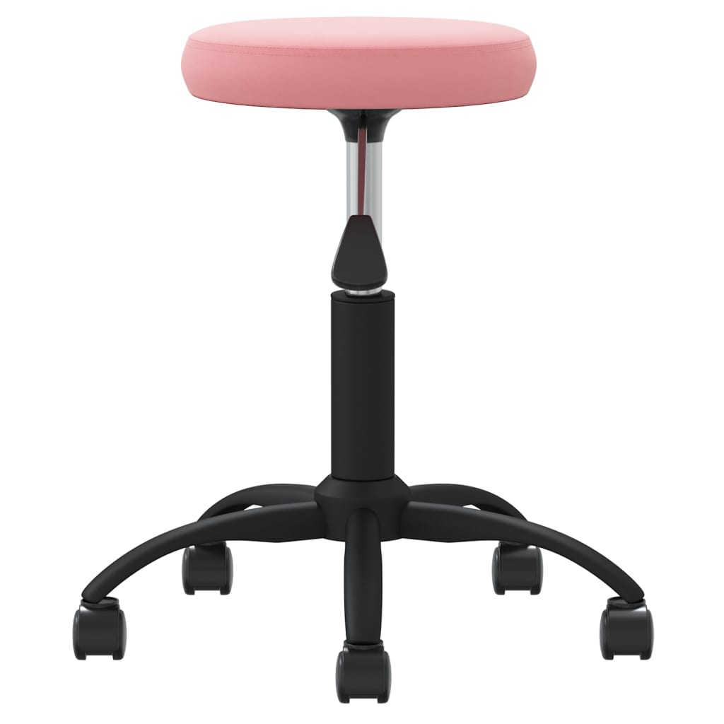 Scaun de bucatarie, catifea, roz, model 1 — imaginea 2