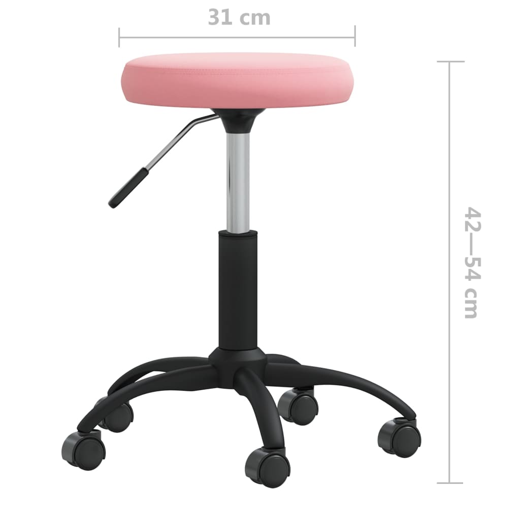 Scaun de bucatarie, catifea, roz, model 1 — imaginea 4