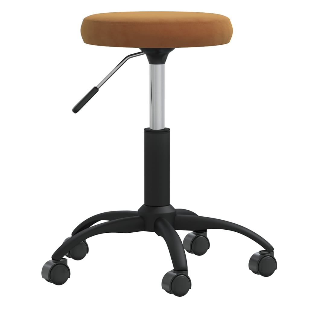 Scaun de bucatarie, catifea, maro, model 1 — imaginea 2
