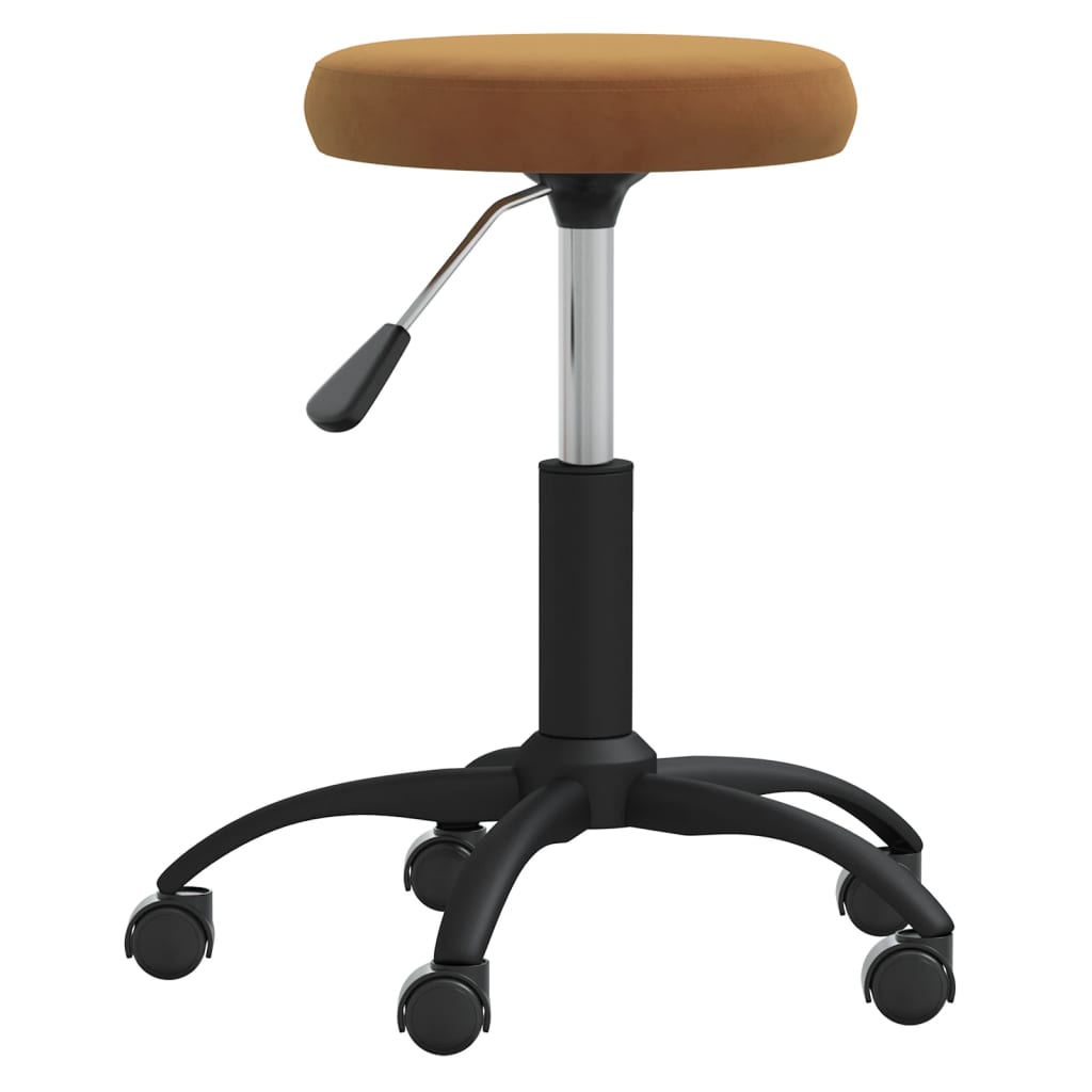 Scaun de bucatarie, catifea, maro, model 1 — imaginea 4