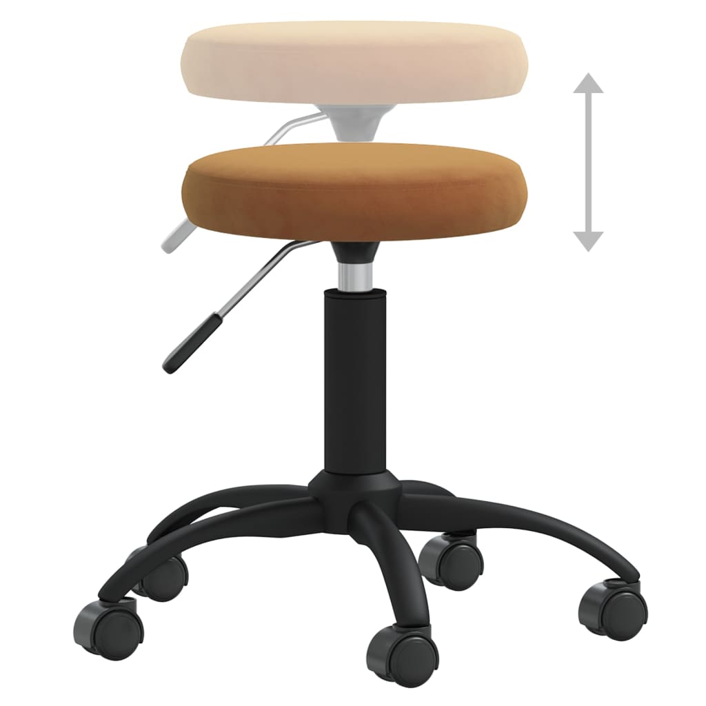 Scaun de bucatarie, catifea, maro, model 1 — imaginea 5