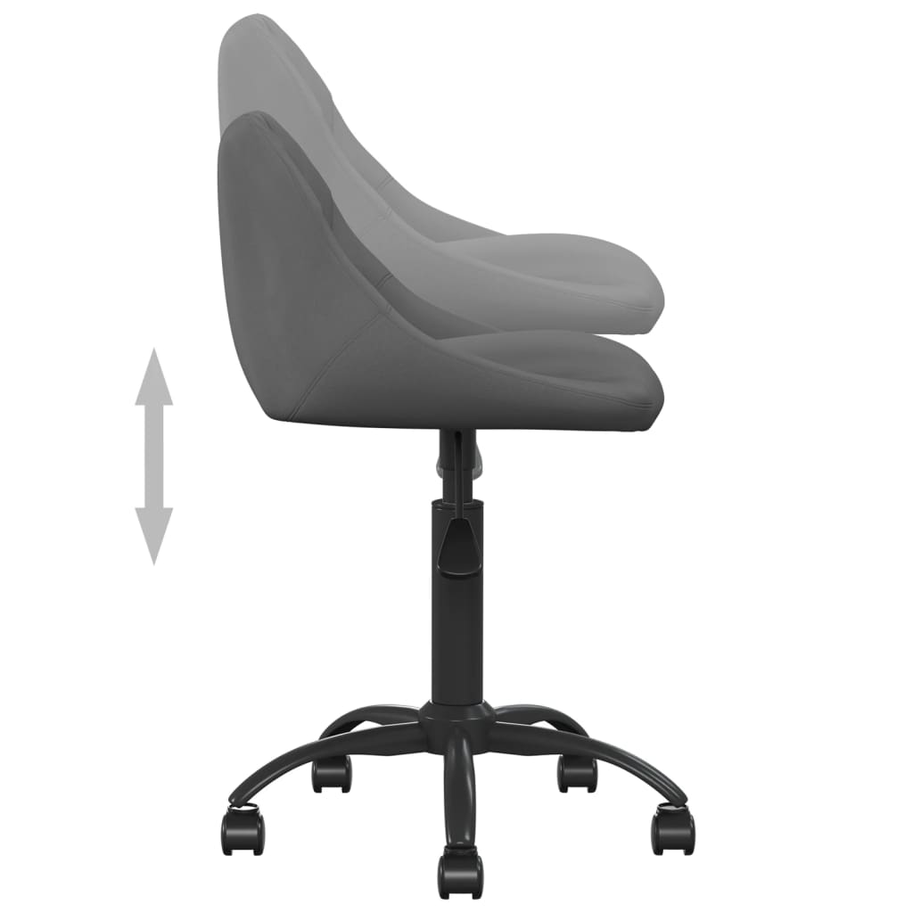 Scaun de bucatarie, catifea, gri inchis, model 3 — imaginea 2