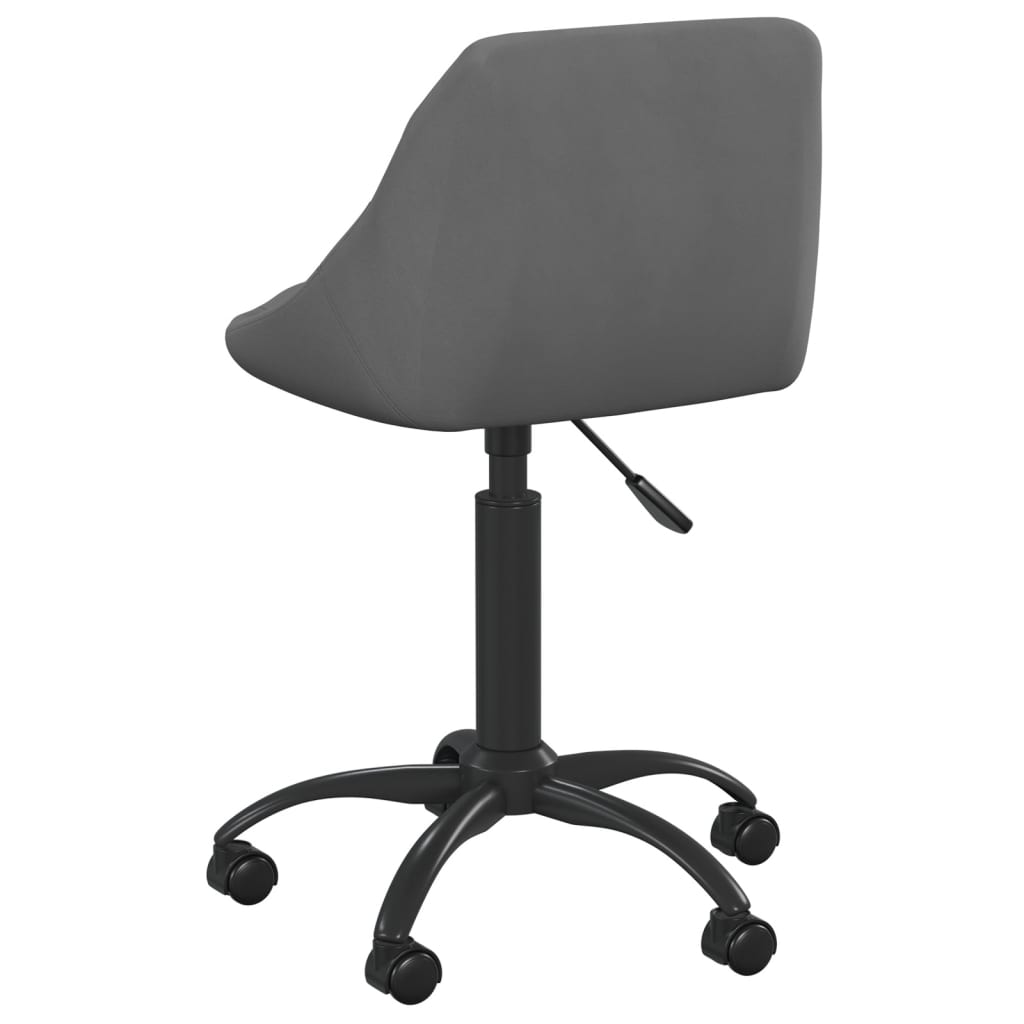 Scaun de bucatarie, catifea, gri inchis, model 3 — imaginea 4