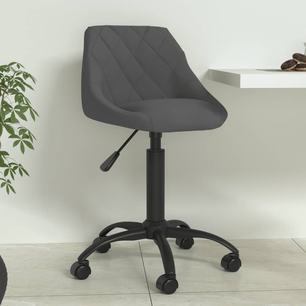 Scaun de bucatarie, catifea, gri inchis, model 3 — imaginea 5