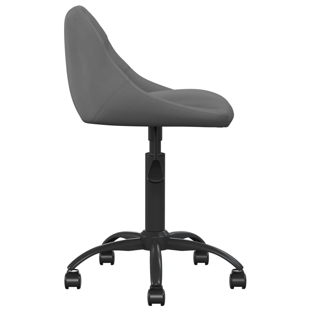 Scaun de bucatarie, catifea, gri inchis, model 3 — imaginea 8