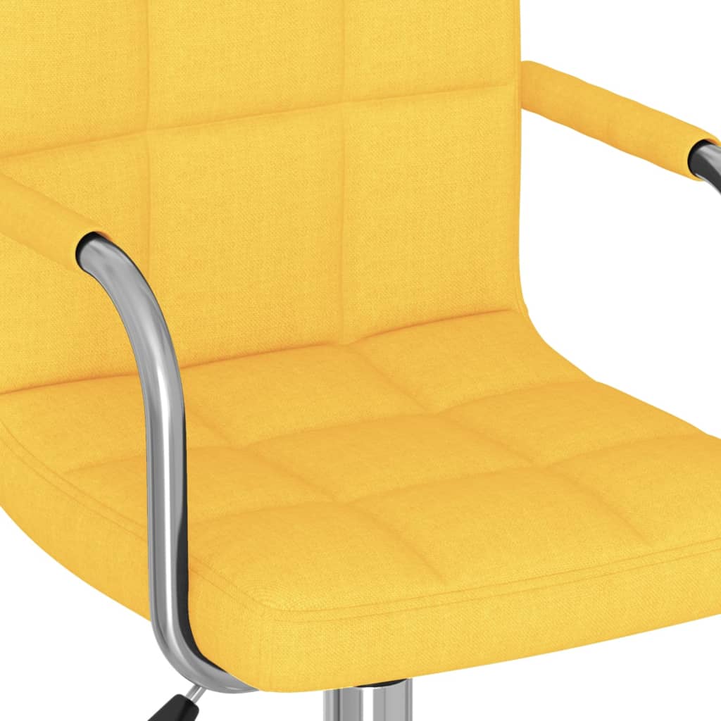 Scaun de bucatarie pivotant, material textil, galben mustar, model 2 — imaginea 2