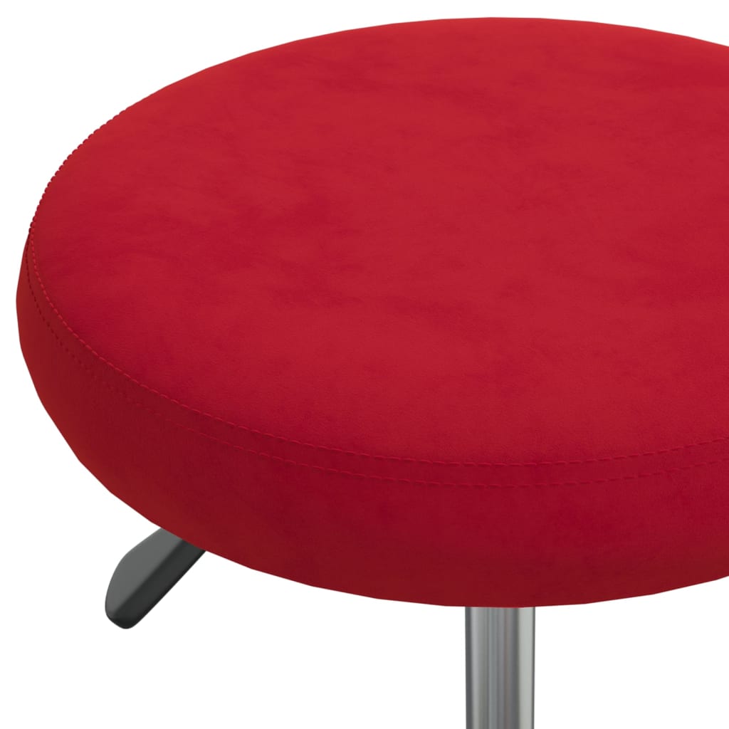 Scaun de bucatarie, catifea, rosu vin, model 2 — imaginea 3