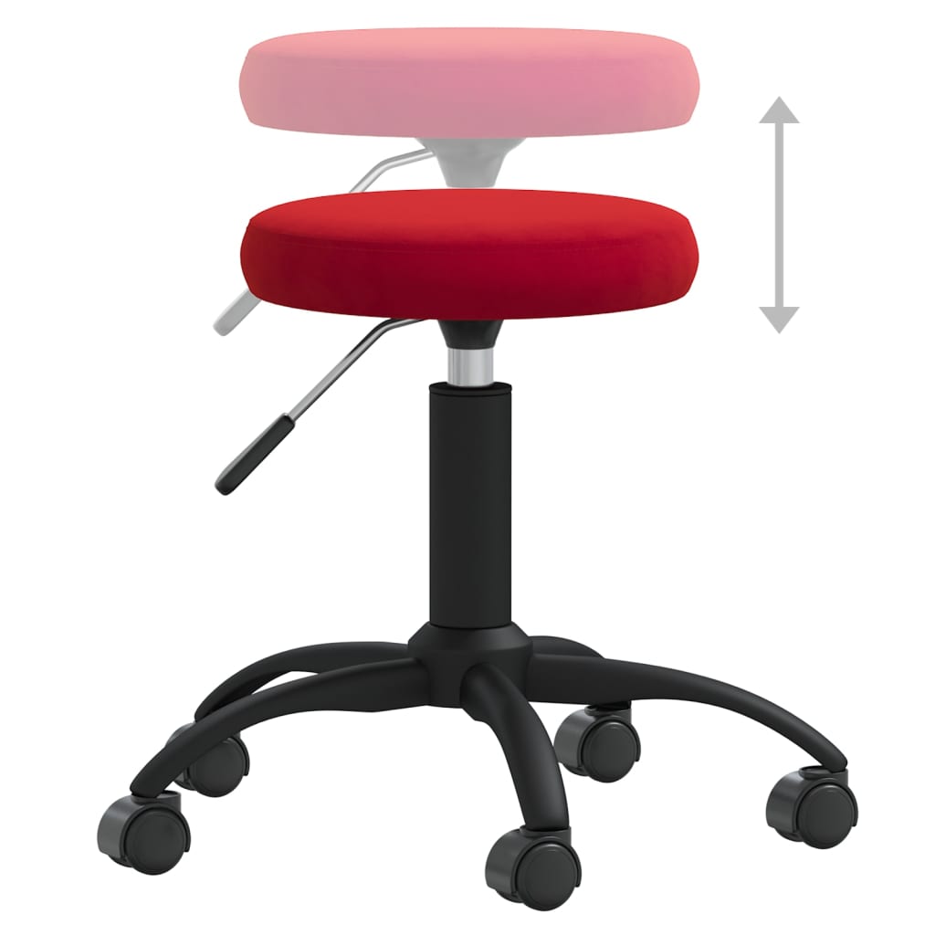 Scaun de bucatarie, catifea, rosu vin, model 2 — imaginea 4