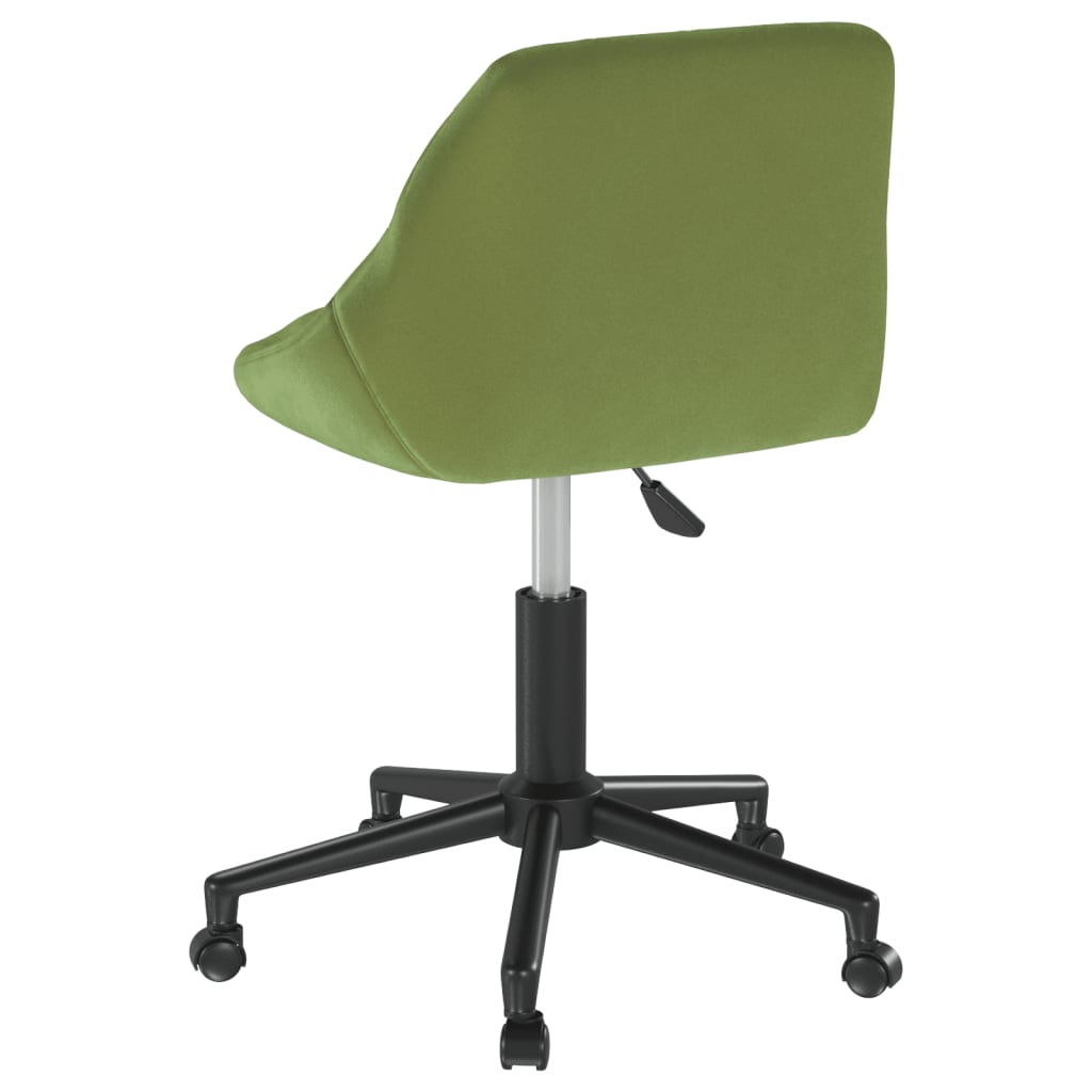 Scaun de masa pivotant, catifea, verde deschis, model 5 — imaginea 2
