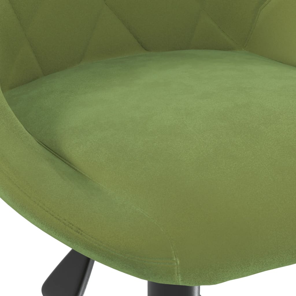 Scaun de masa pivotant, catifea, verde deschis, model 5 — imaginea 4