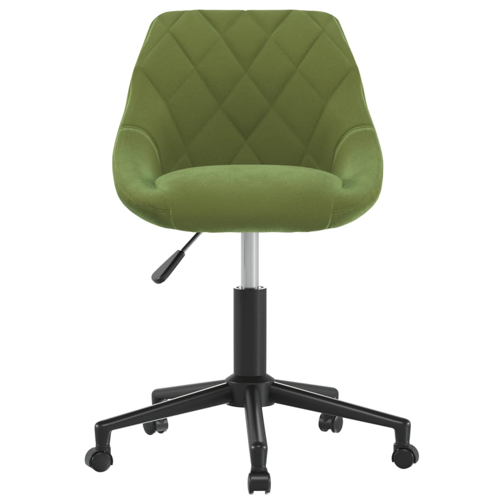 Scaun de masa pivotant, catifea, verde deschis, model 5 — imaginea 6