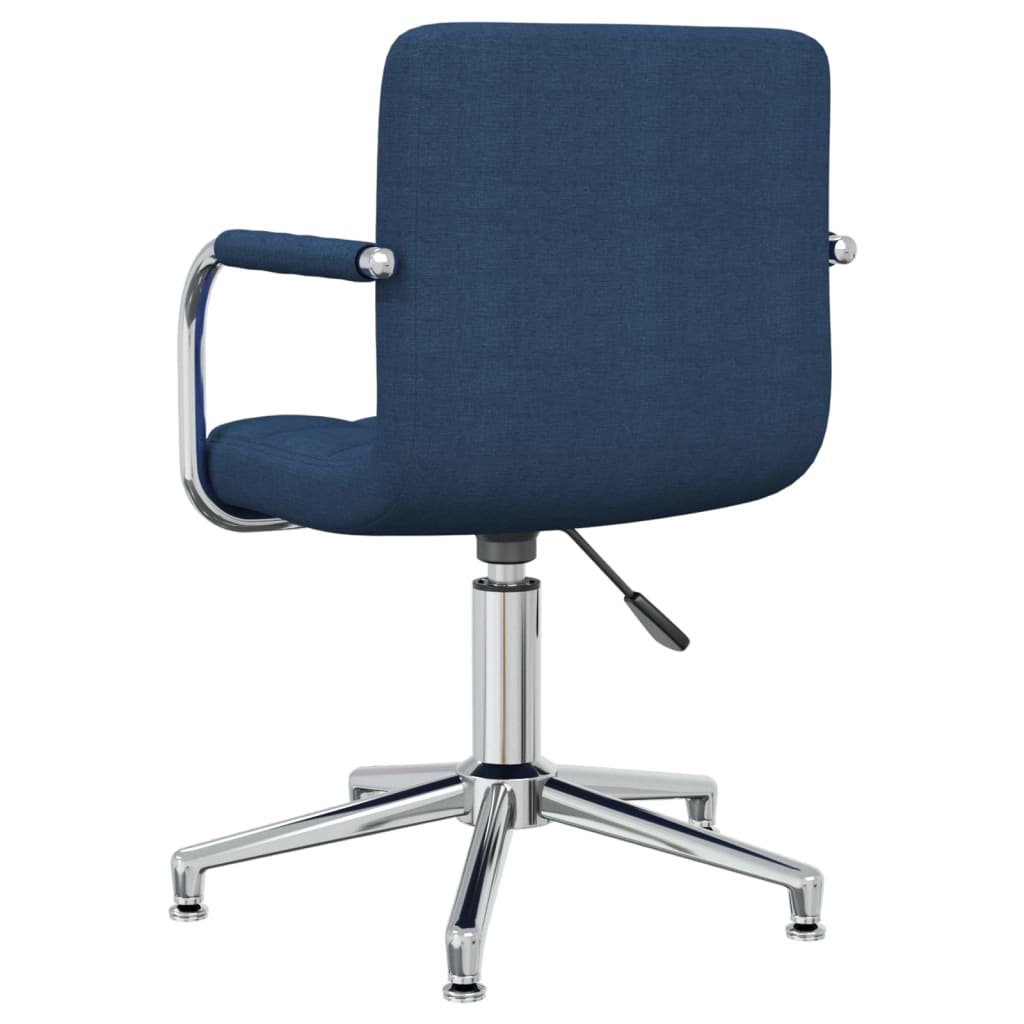 Scaun de bucatarie pivotant, material textil, albastru, model 5 — imaginea 6