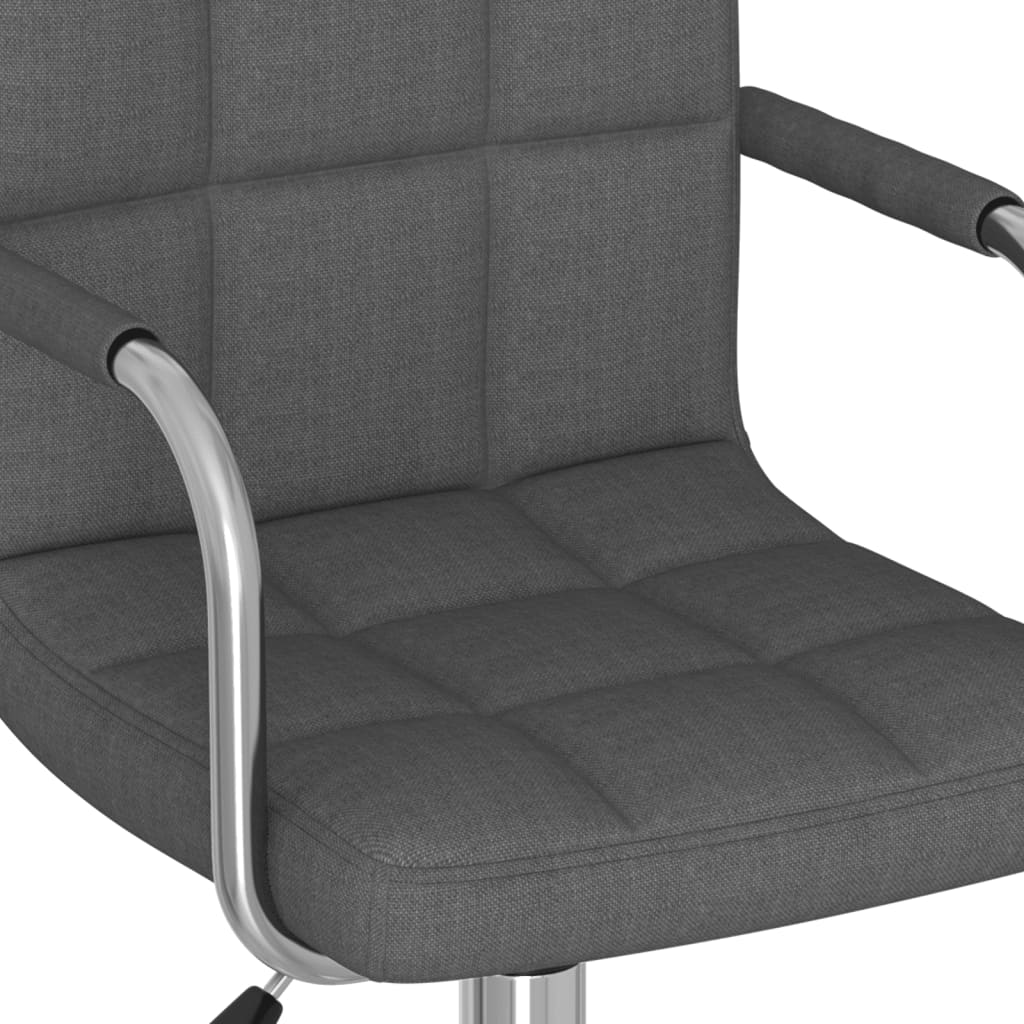 Scaun de bucatarie pivotant, material textil, gri inchis, model 10 — imaginea 3