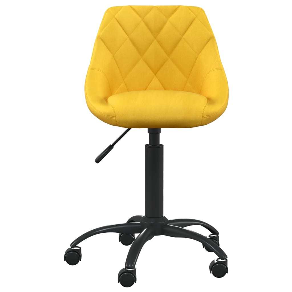 Scaun de bucatarie, catifea, galben mustar, model 6