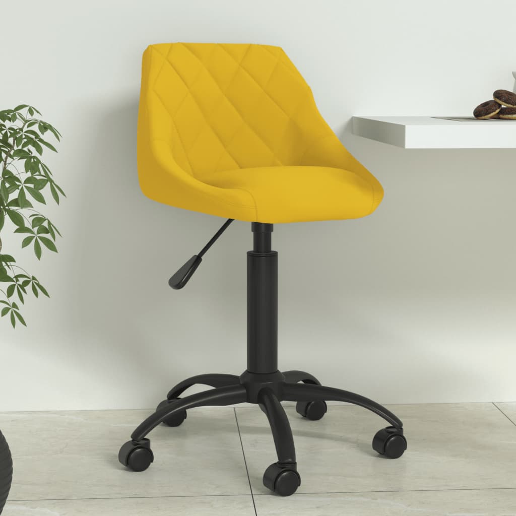 Scaun de bucatarie, catifea, galben mustar, model 6 — imaginea 2