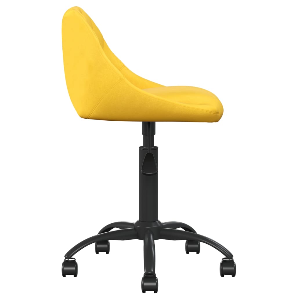 Scaun de bucatarie, catifea, galben mustar, model 6 — imaginea 3