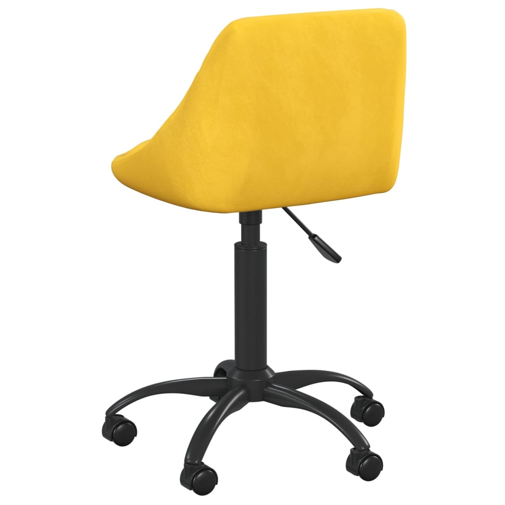 Scaun de bucatarie, catifea, galben mustar, model 6 — imaginea 4