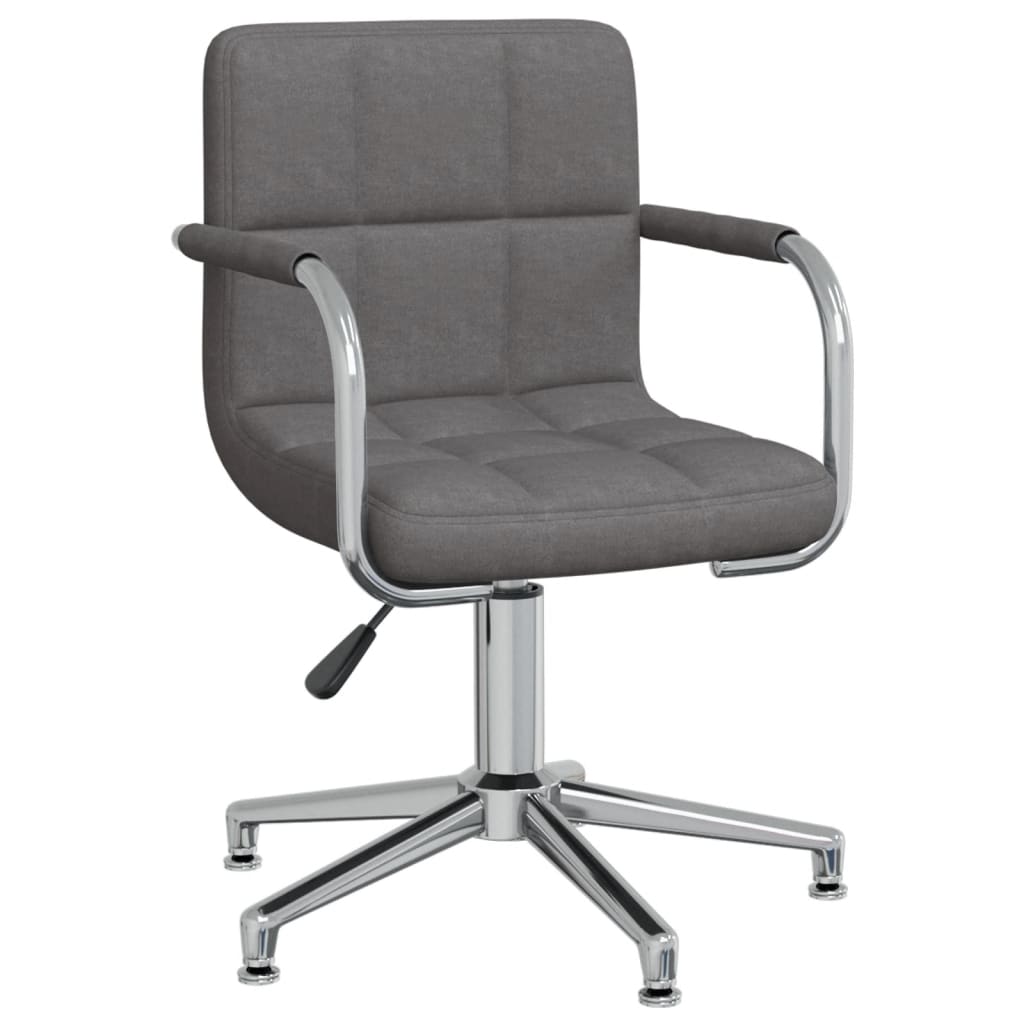 Scaun de bucatarie pivotant, textil, gri inchis, model 20 — imaginea 2