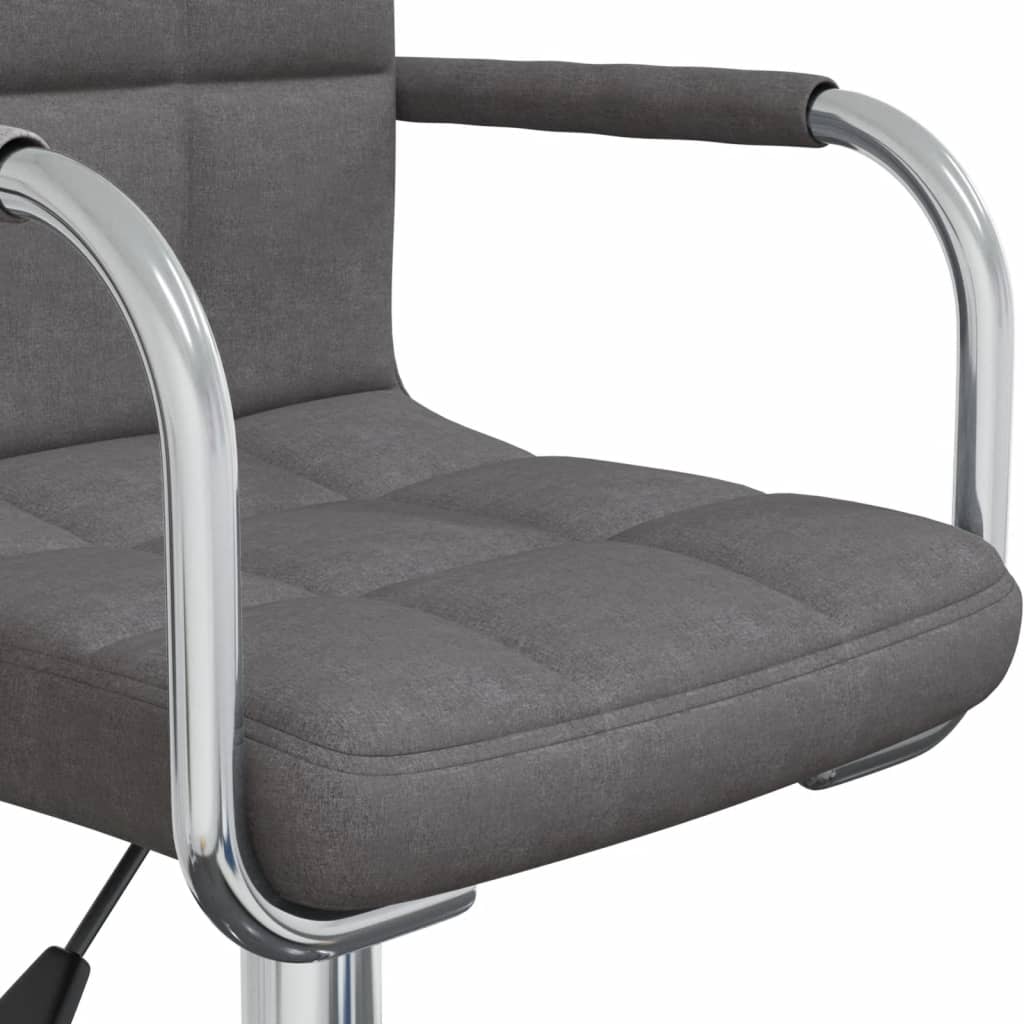 Scaun de bucatarie pivotant, textil, gri inchis, model 20 — imaginea 4