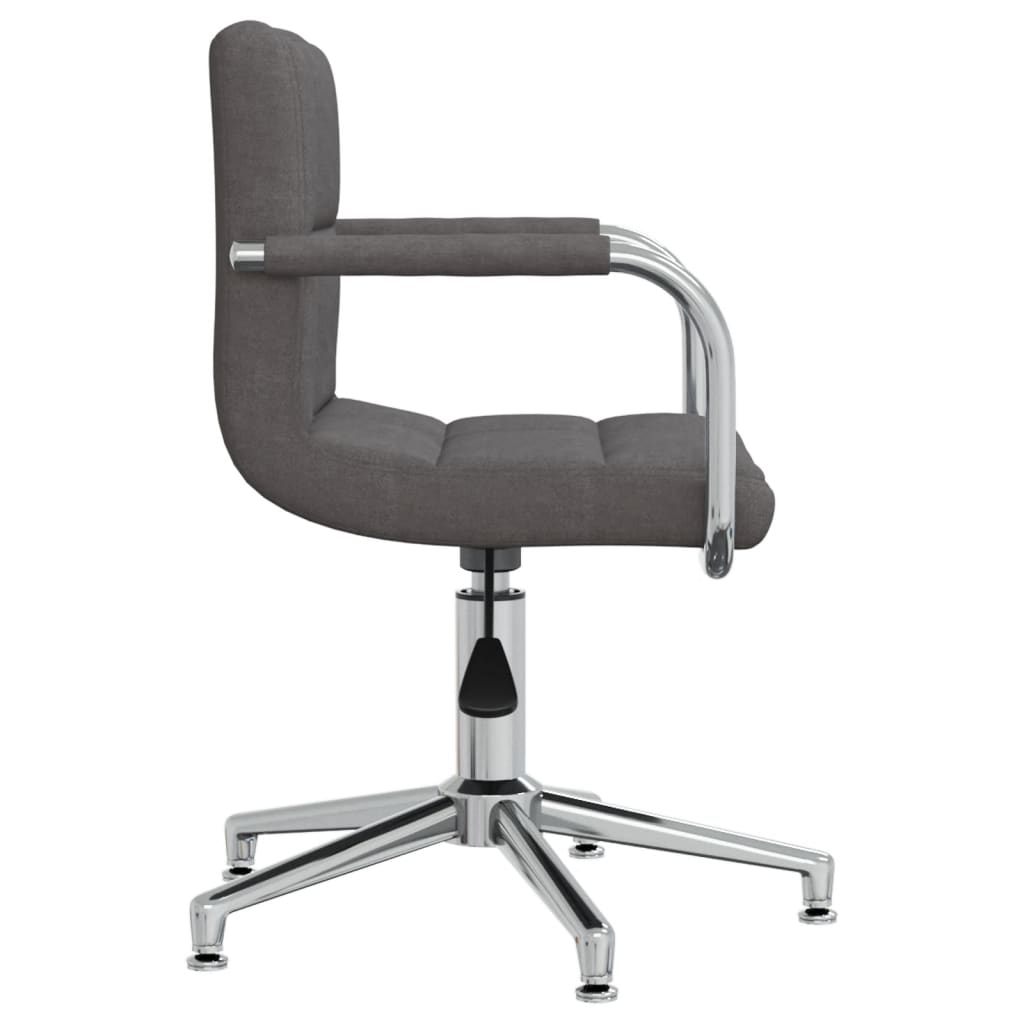 Scaun de bucatarie pivotant, textil, gri inchis, model 20 — imaginea 7