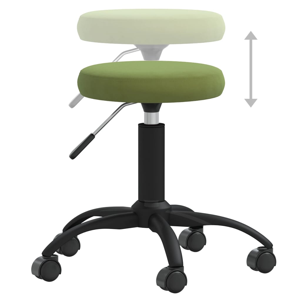 Scaun de bucatarie, catifea, verde deschis, model 6 — imaginea 5
