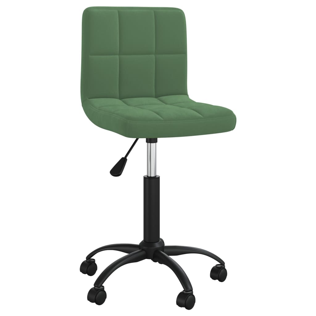 Scaun de bucatarie pivotant, catifea, verde inchis, model 55 — imaginea 2