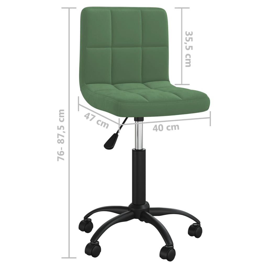 Scaun de bucatarie pivotant, catifea, verde inchis, model 55 — imaginea 4