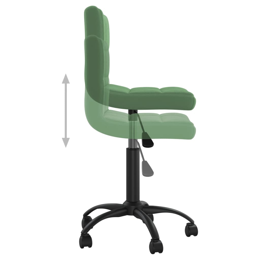 Scaun de bucatarie pivotant, catifea, verde inchis, model 55 — imaginea 5