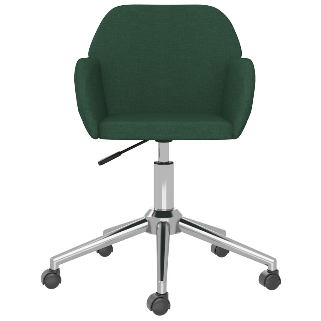 Scaune de bucatarie pivotante, 2 buc., catifea, verde inchis, model 62 — imaginea 2