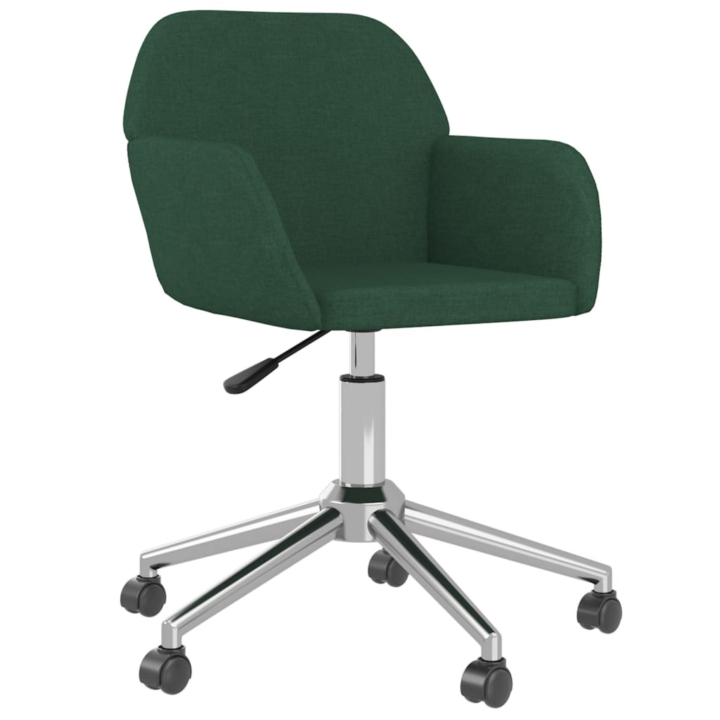 Scaune de bucatarie pivotante, 2 buc., catifea, verde inchis, model 62 — imaginea 3