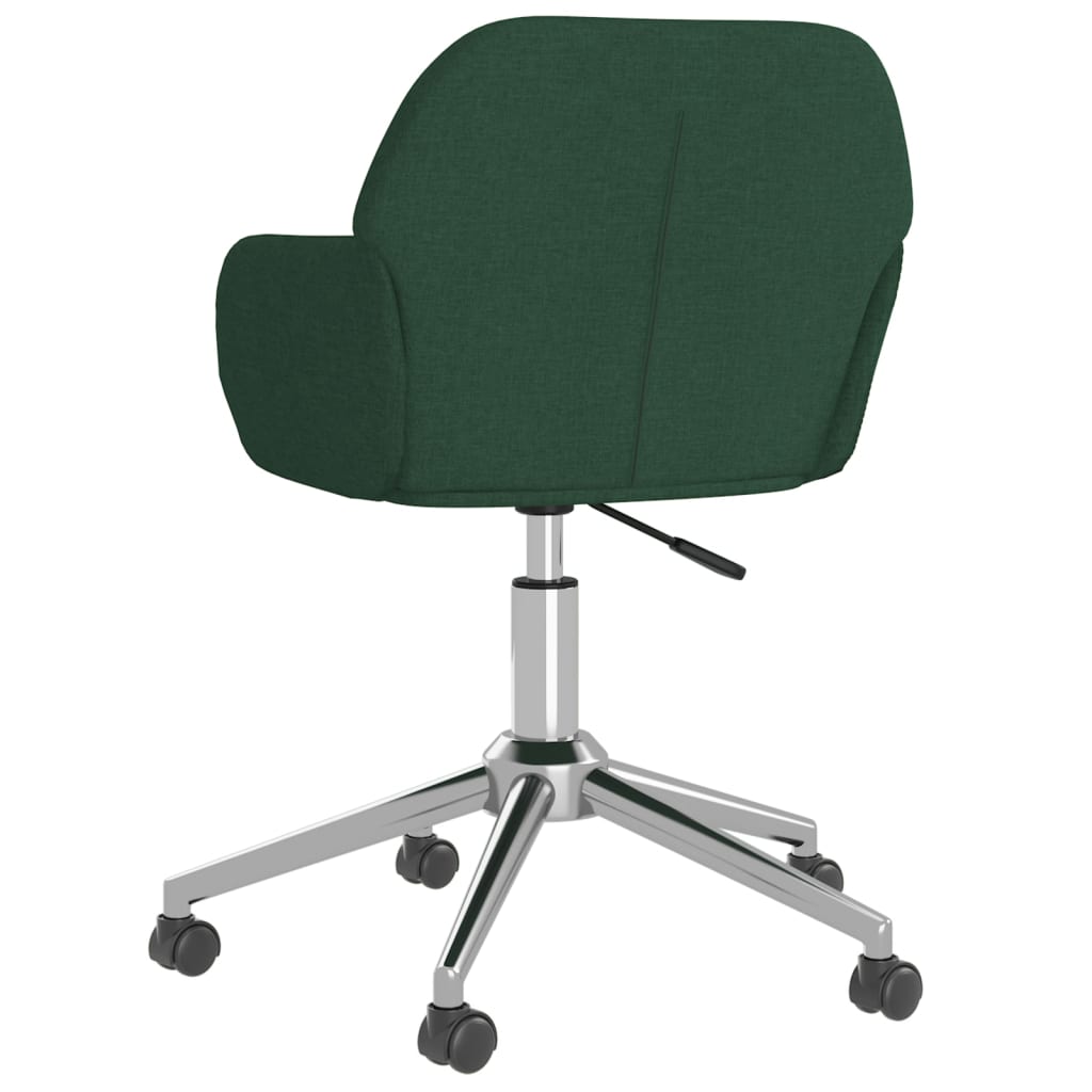 Scaune de bucatarie pivotante, 2 buc., catifea, verde inchis, model 62 — imaginea 5
