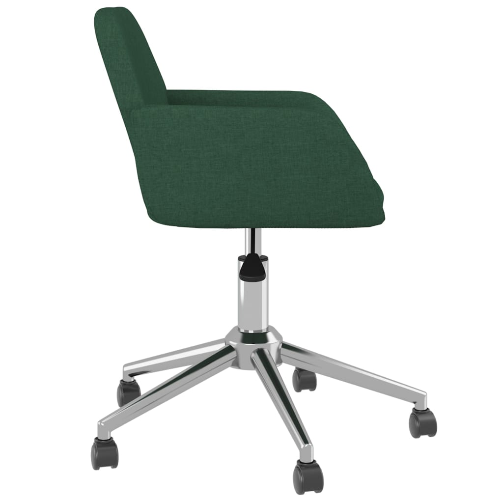 Scaune de bucatarie pivotante, 2 buc., catifea, verde inchis, model 62 — imaginea 7