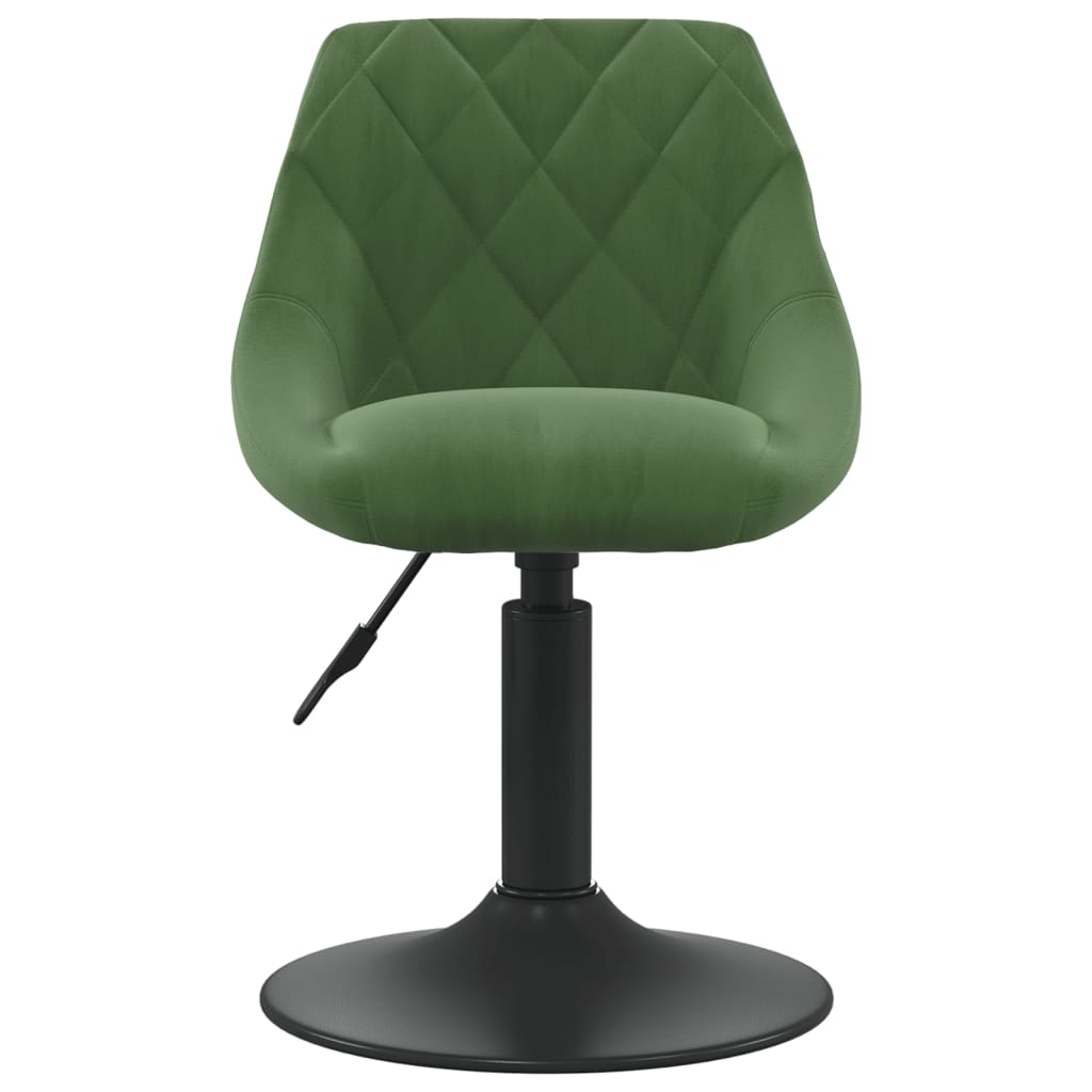 Scaune de bucatarie pivotante, 2 buc., catifea, verde inchis, model 66 — imaginea 5