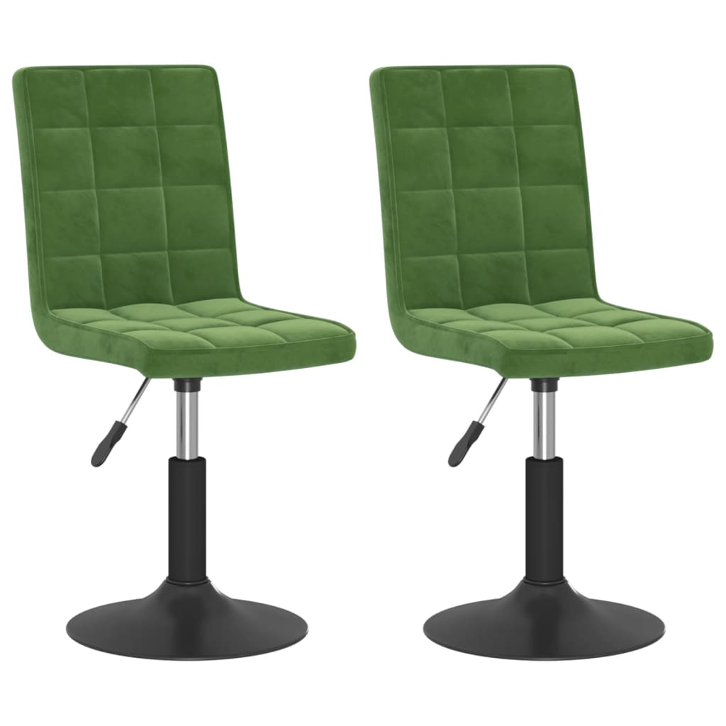 Scaune de bucatarie pivotante, 2 buc., catifea, verde inchis, model 69