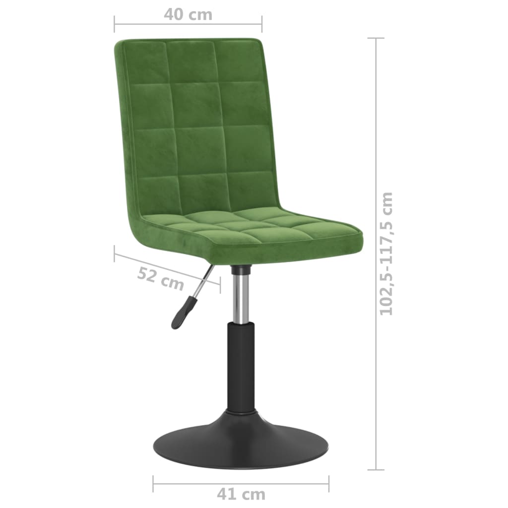 Scaune de bucatarie pivotante, 2 buc., catifea, verde inchis, model 69 — imaginea 7