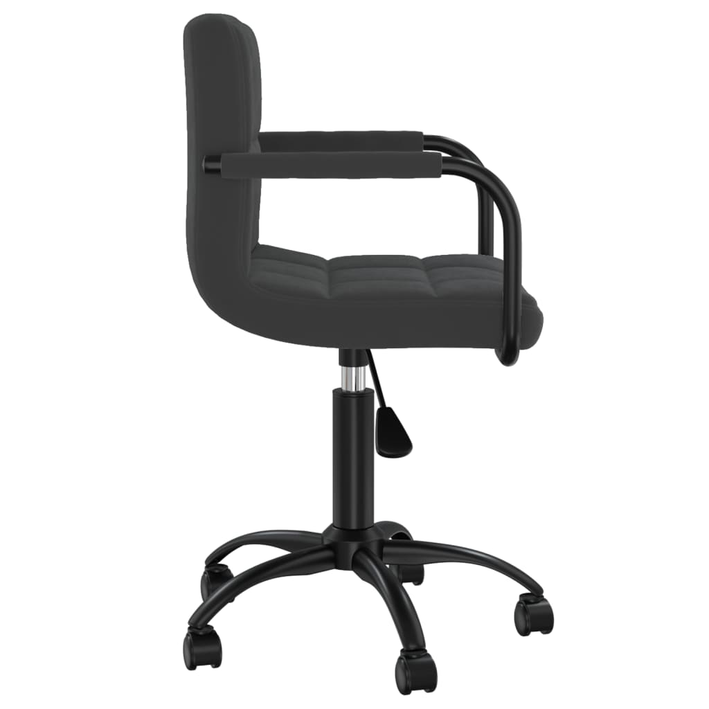 Scaune de bucatarie pivotante, 2 buc., catifea, negru, model 2 — imaginea 2