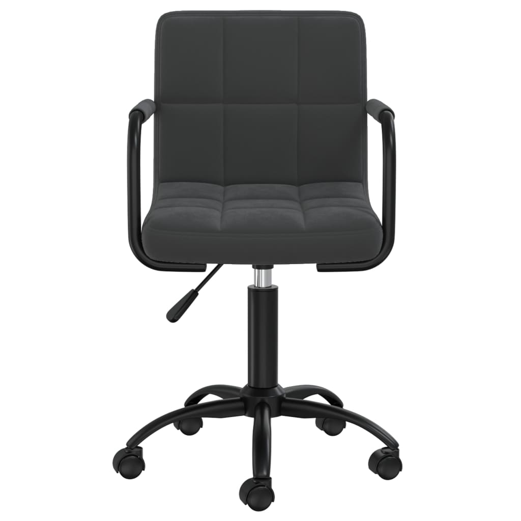 Scaune de bucatarie pivotante, 2 buc., catifea, negru, model 2 — imaginea 9