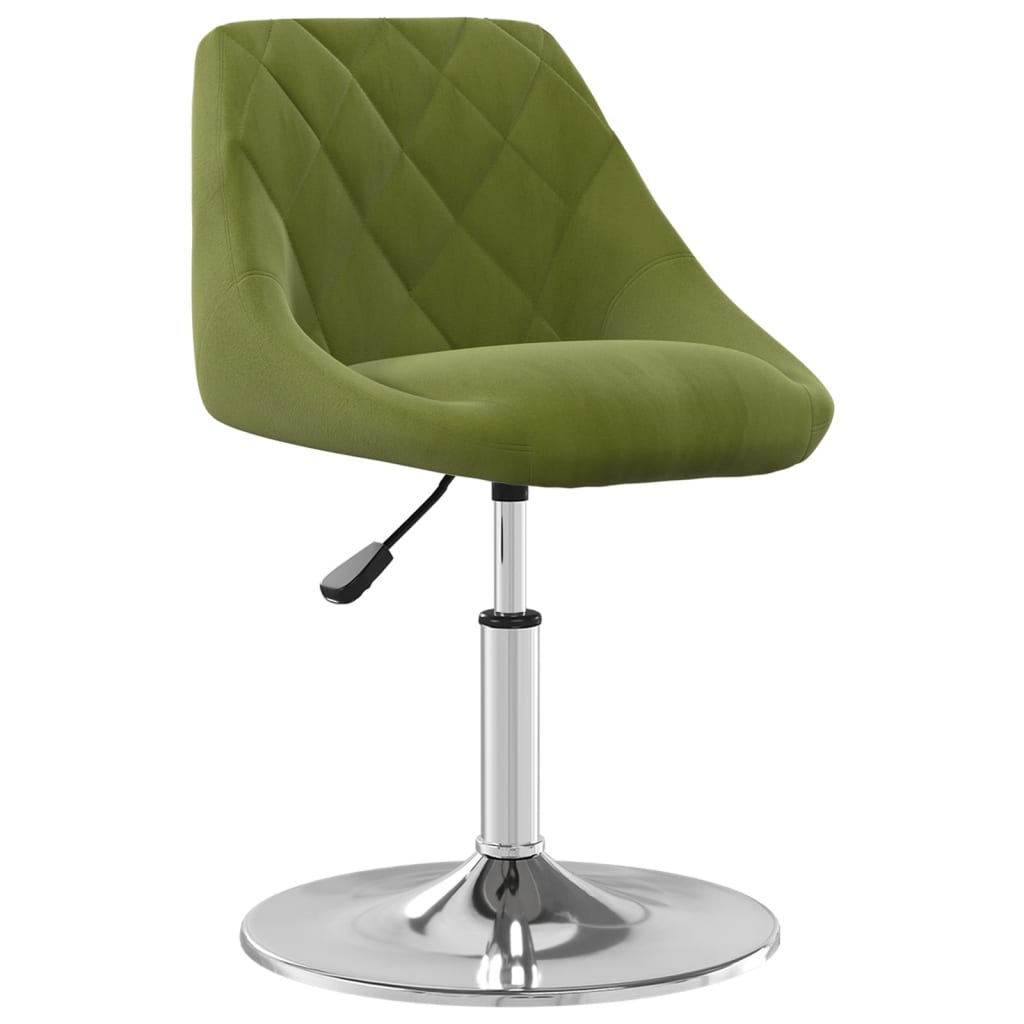 Scaune de bucatarie pivotante, 2 buc., catifea, verde deschis, model 72 — imaginea 5