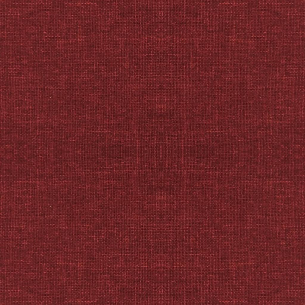 Scaune de bucatarie pivotante, 2 buc., textil, rosu vin, model 3 — imaginea 6