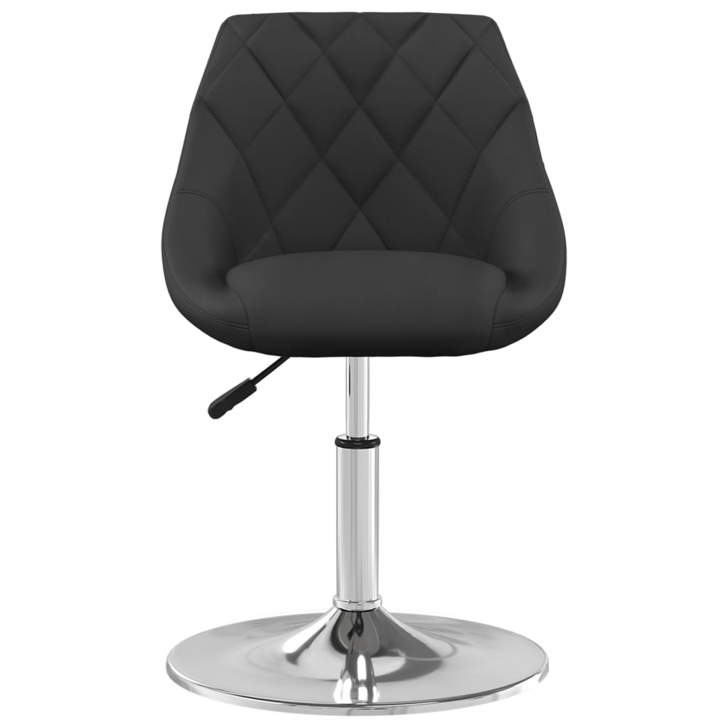 Scaune de bucatarie pivotante, 4 buc., catifea, negru, model 4 — imaginea 5