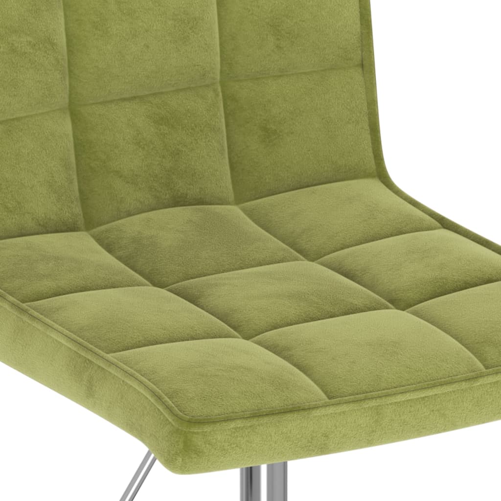 Scaune de bucatarie pivotante, 4 buc., catifea, verde deschis, model 22 — imaginea 8