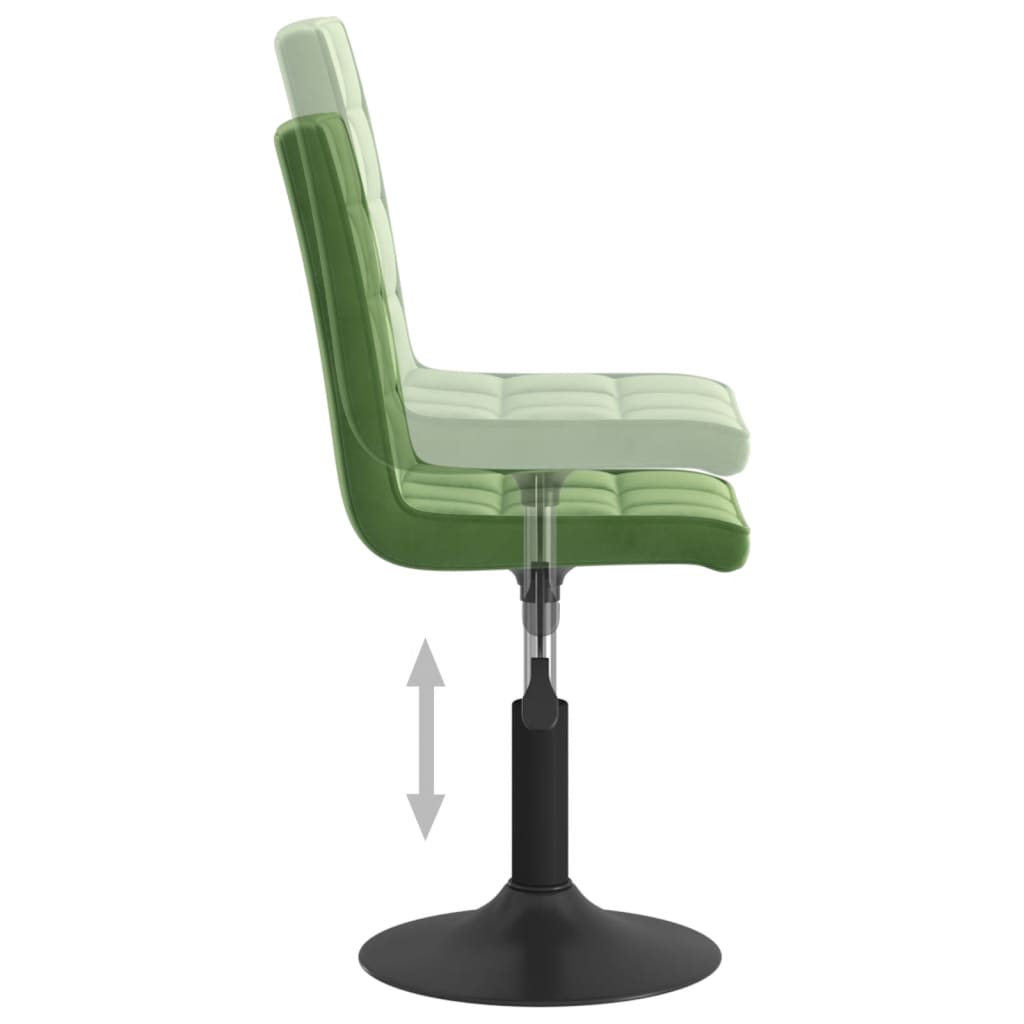 Scaune de bucatarie pivotante, 4 buc., catifea, verde inchis, model 16 — imaginea 2
