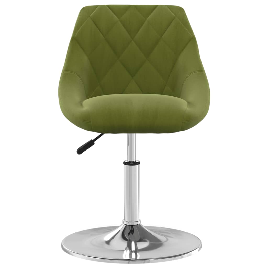 Scaune de bucatarie pivotante, 4 buc., catifea, verde deschis, model 44 — imaginea 4