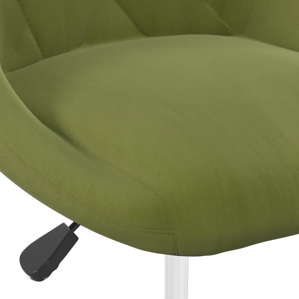 Scaune de bucatarie pivotante, 4 buc., catifea, verde deschis, model 44 — imaginea 5