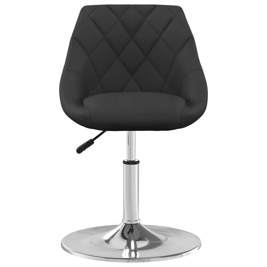 Scaune de bucatarie pivotante, 6 buc., catifea, negru, model 11 — imaginea 2