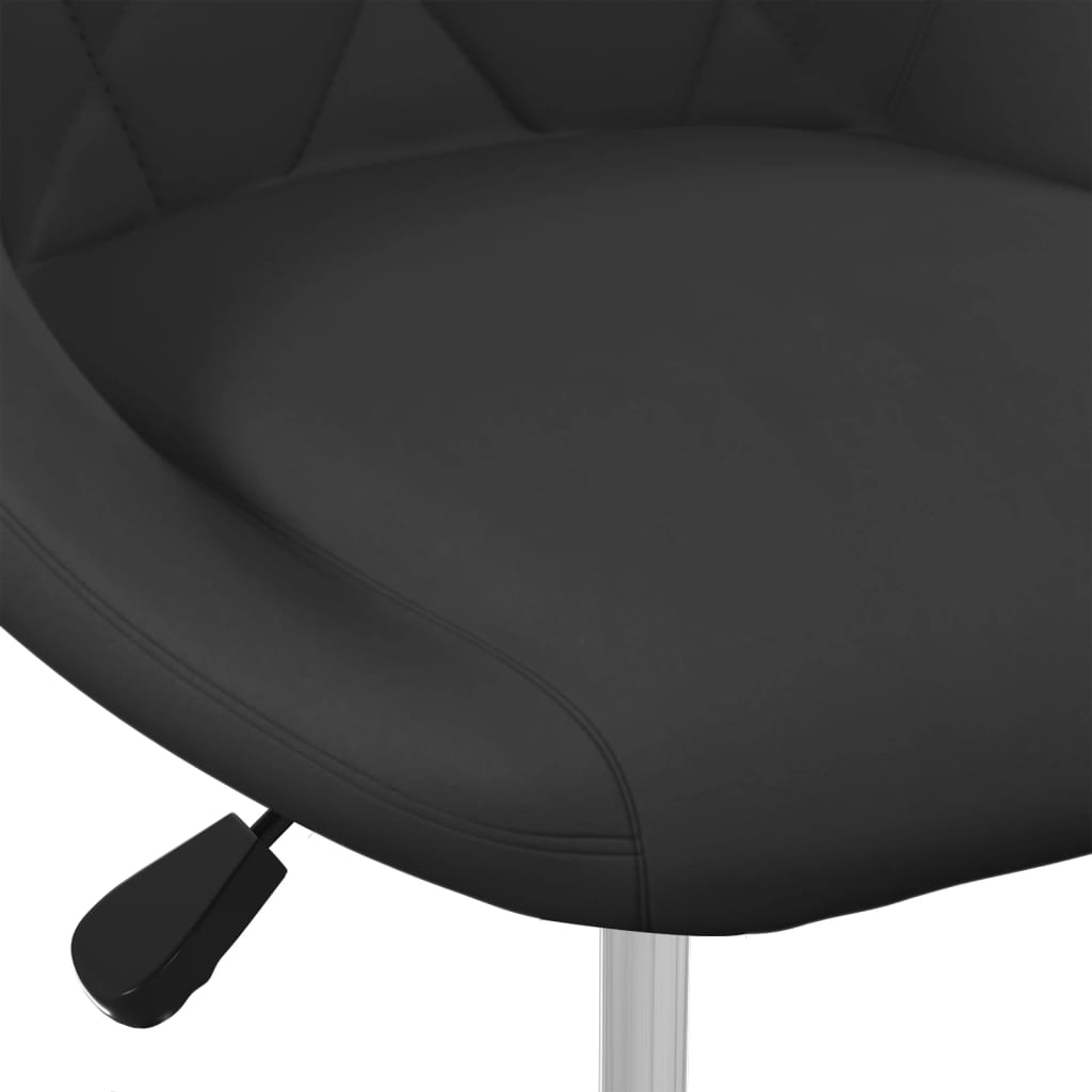 Scaune de bucatarie pivotante, 6 buc., catifea, negru, model 11 — imaginea 5