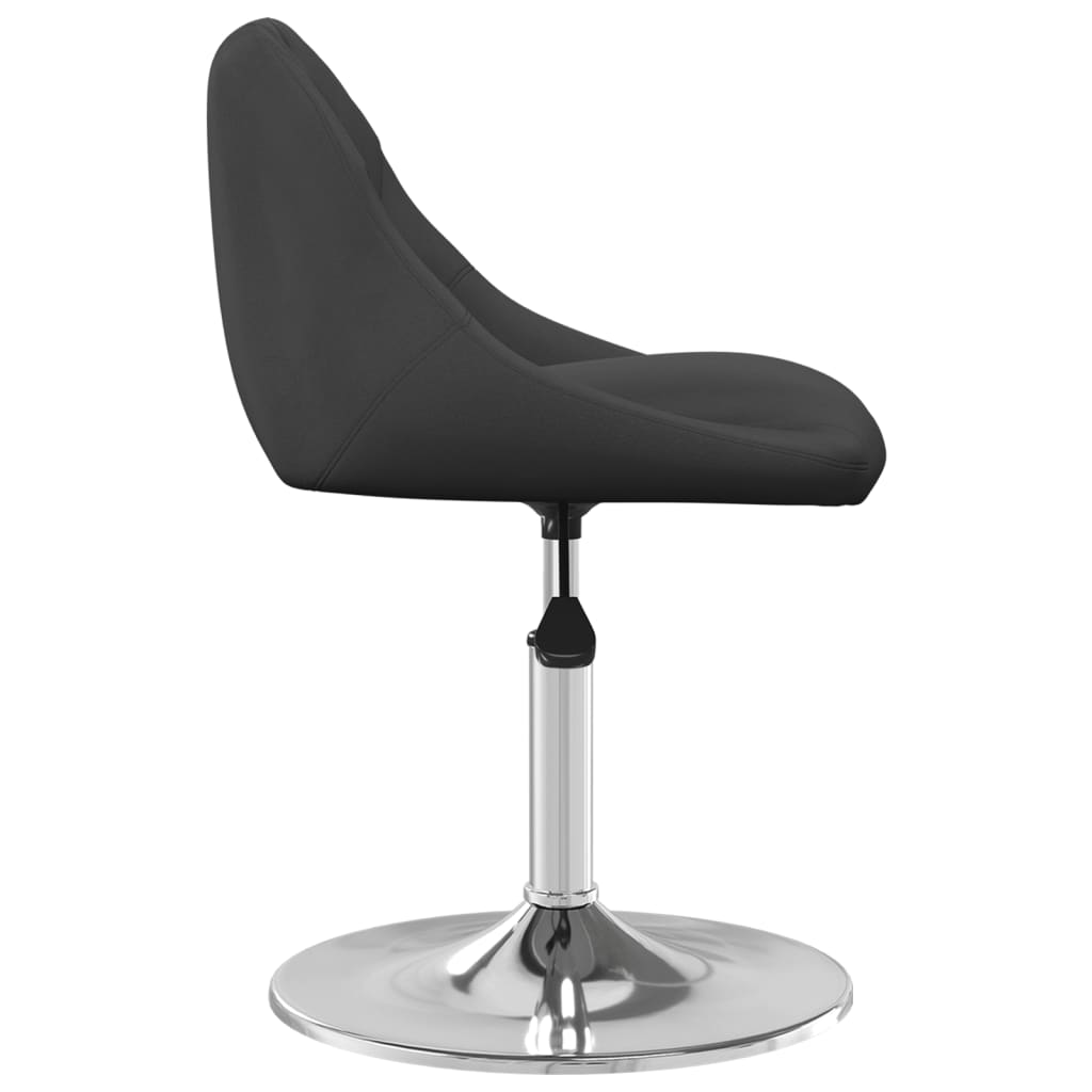 Scaune de bucatarie pivotante, 6 buc., catifea, negru, model 11 — imaginea 7