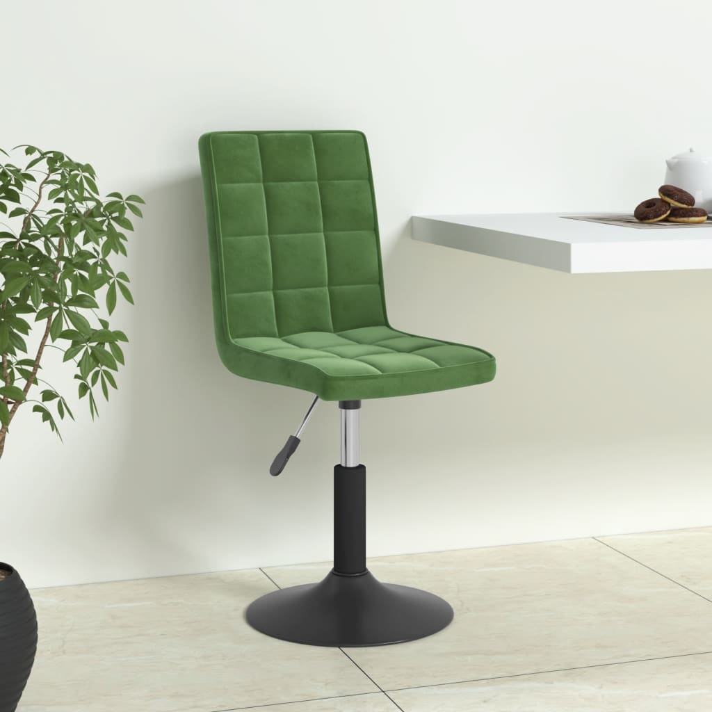 Scaune de bucatarie pivotante, 6 buc., catifea, verde inchis, model 34 — imaginea 2